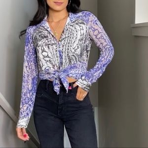 Armani Exchange Button Down Top